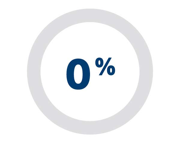 Zero percent Icon