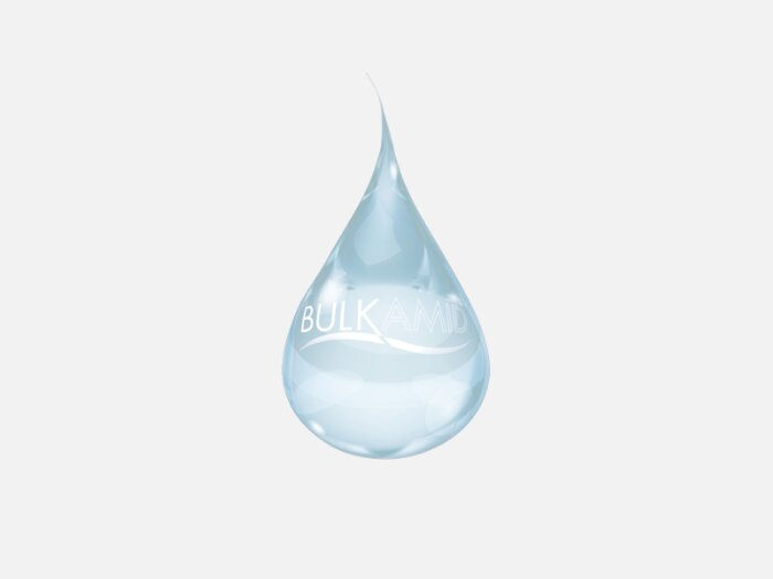Bulkamid hydrogel droplet illustrating water-based urethral bulking agent used to treat stress urinary incontinence