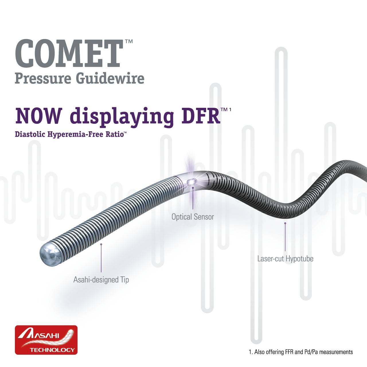 COMET&trade; Pressure Guidewire - Now displaying DFR&trade;