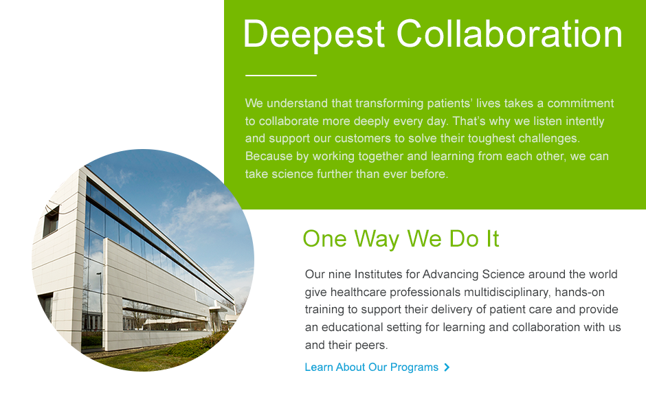 Deepest collaboration showing the Institute for Advancing Science Building
