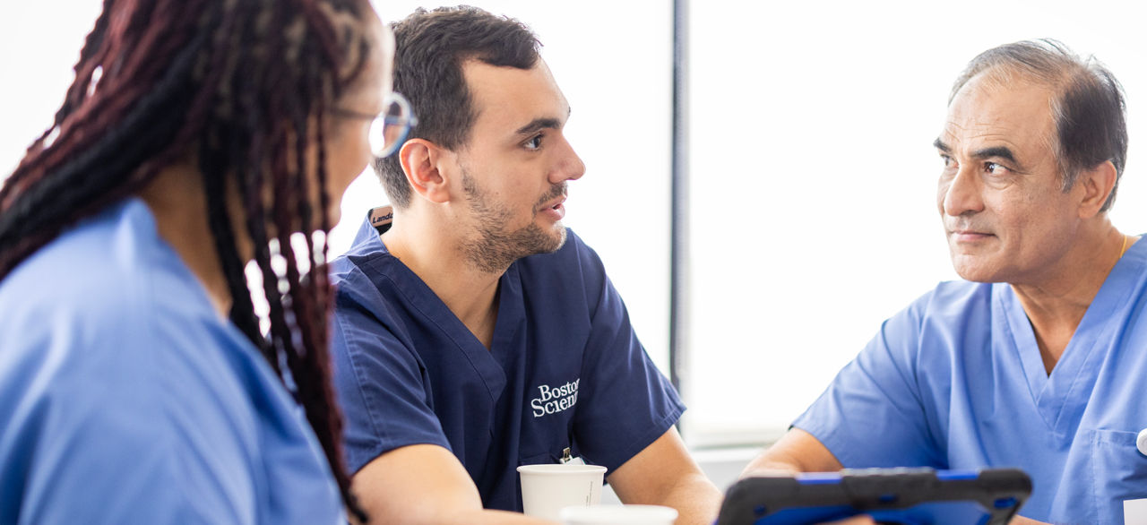 HCPs having a conversation with patient