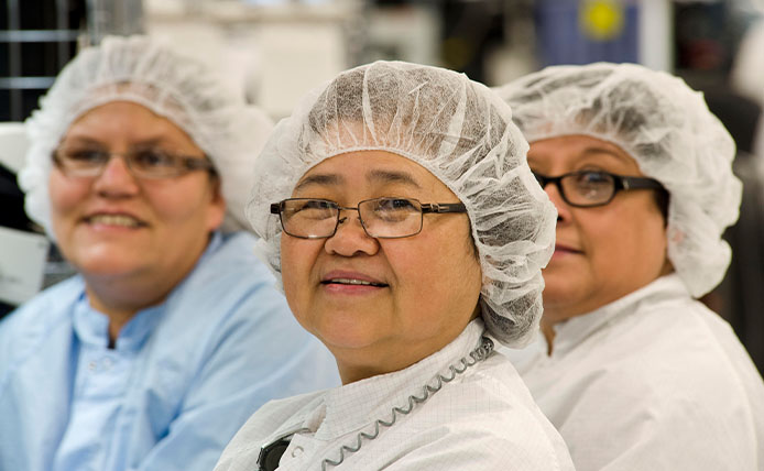 group of doctors in saftey cap.
