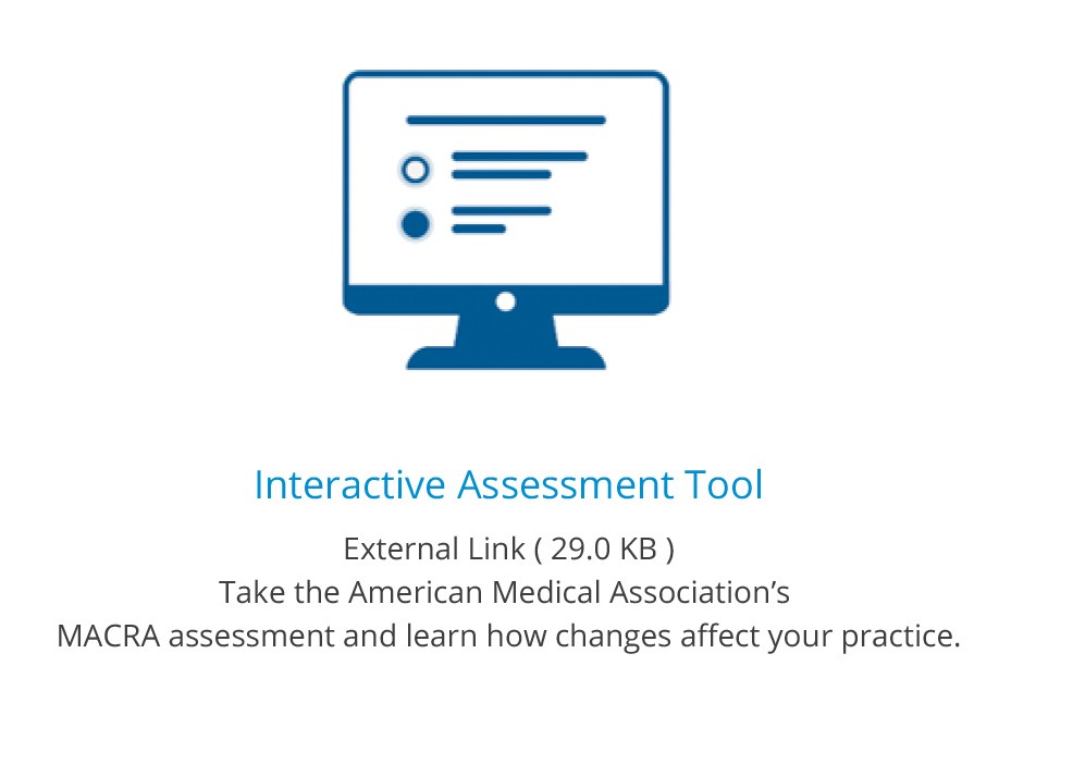 icon with link to AMA MACRA assessment too