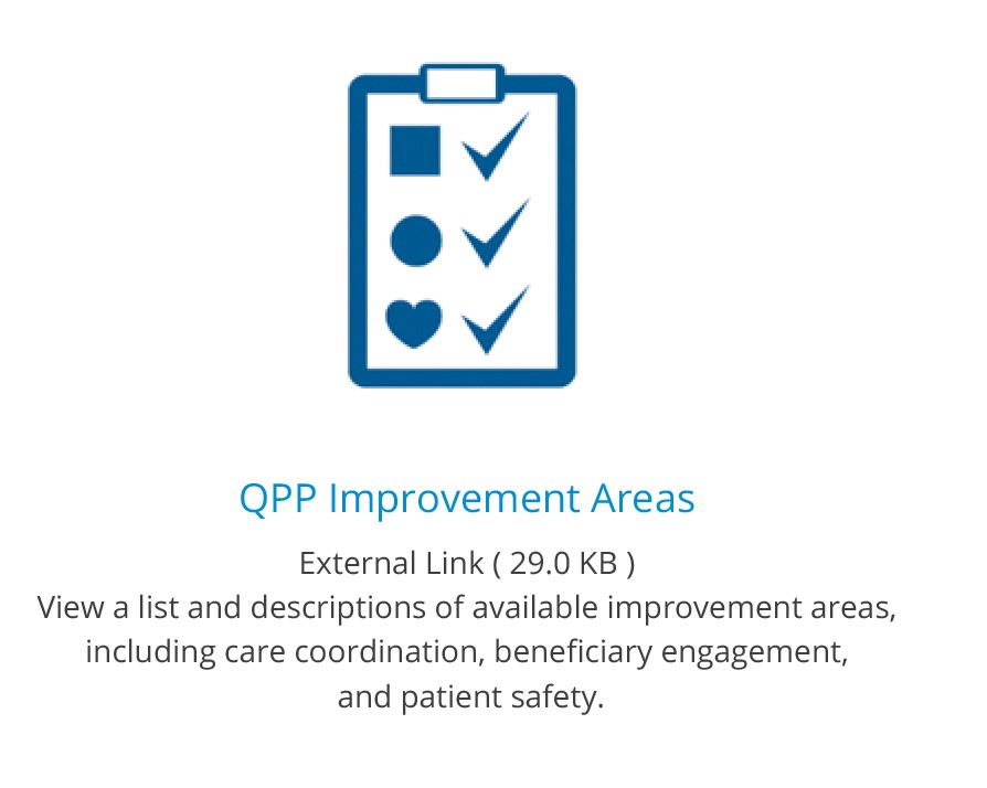 Icon for QPP Improvement with link to list of improvement activities