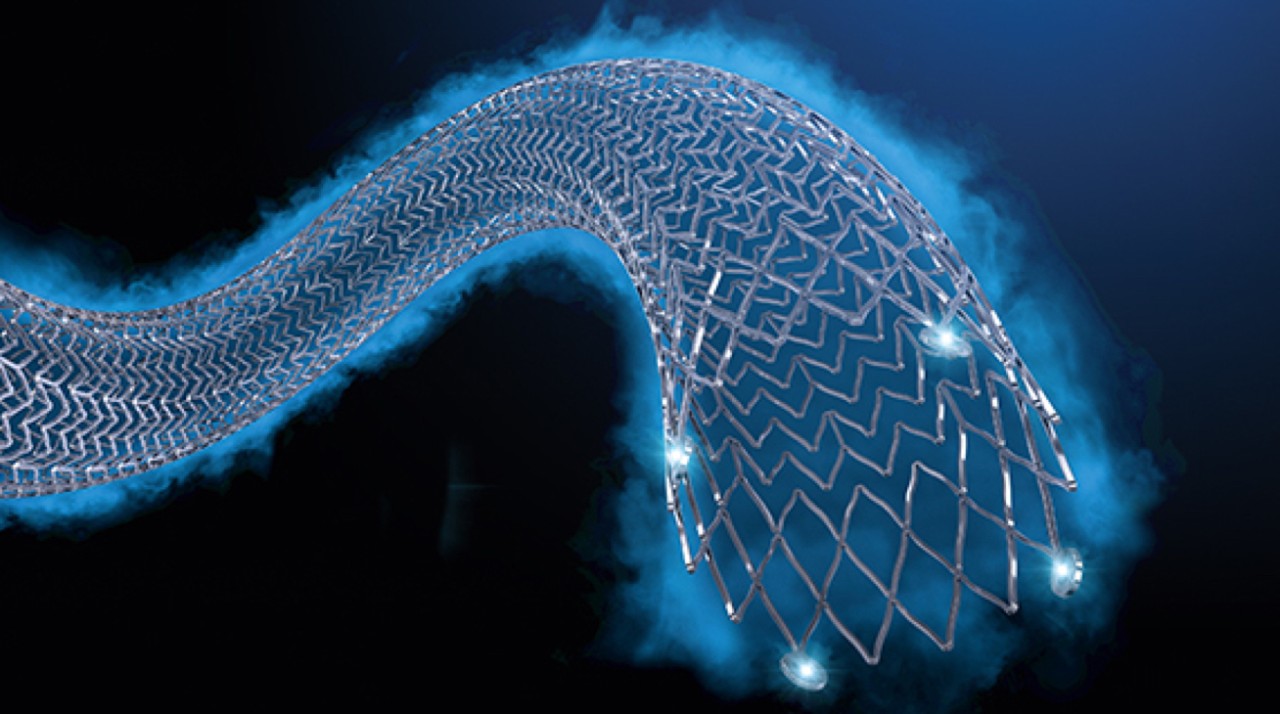 A close-up of Eluvia™ Drug-Eluting Vascular Stent System