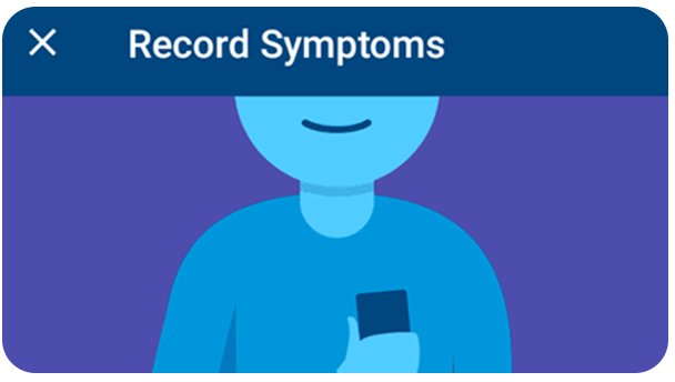 "Record symptoms" option from myLUX app.