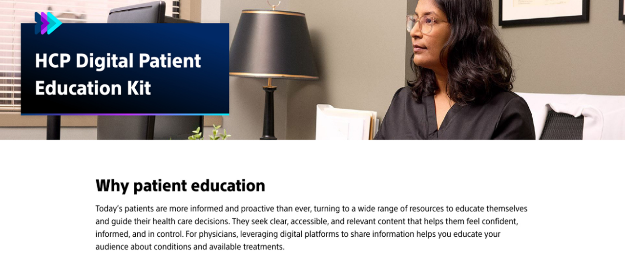 HCP Digital Patient Education Kit
