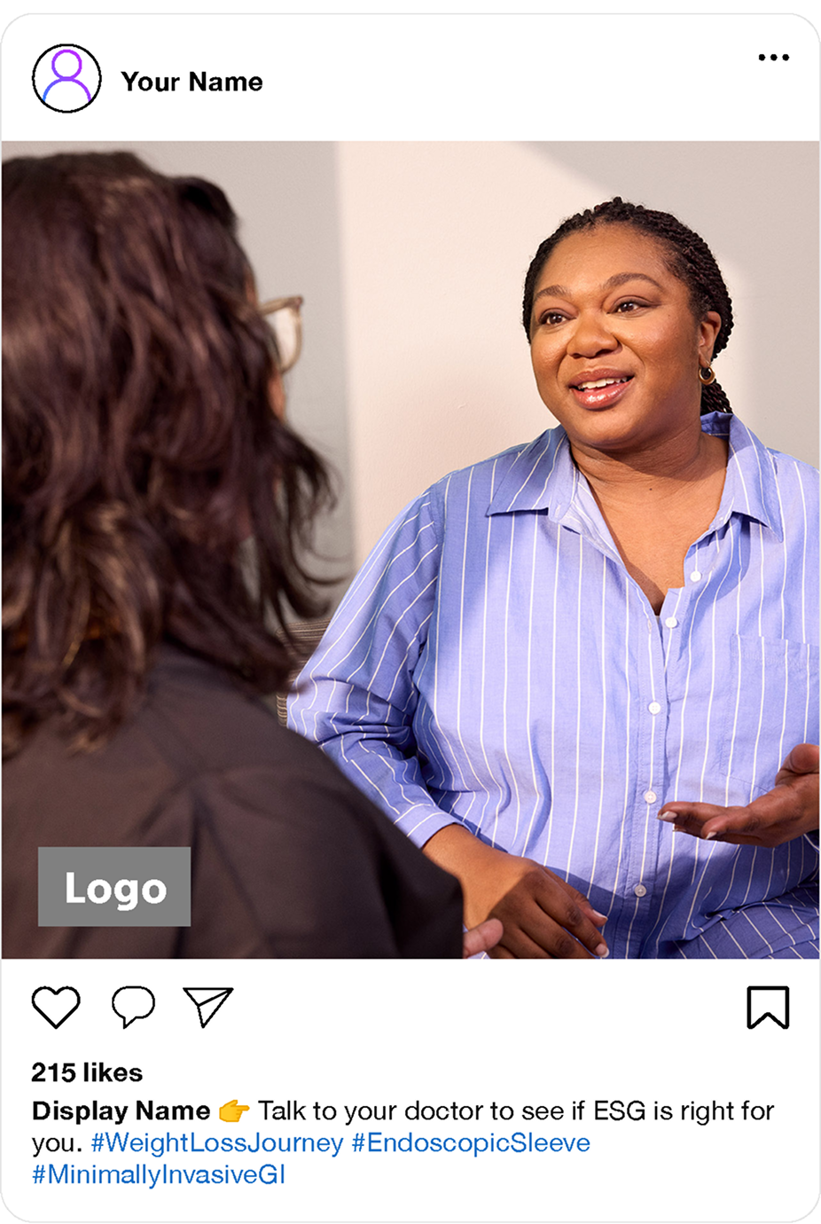 Sample social media post example.