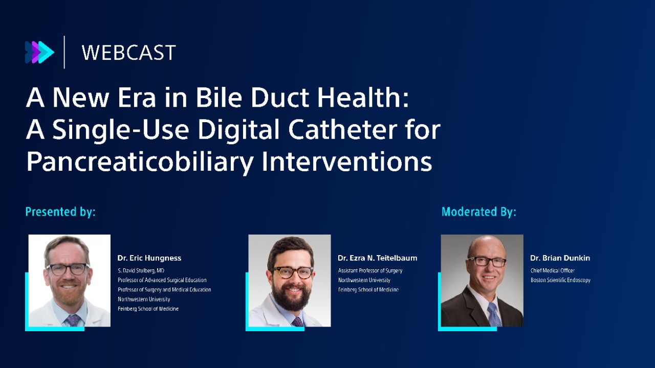 Hear Dr. Eric Hungness and Dr. Brian Dunkin discuss cross-functional, interdisciplinary treatment of patients to optimize bile duct health including treatment protocols, society guidelines and training pathways. 
