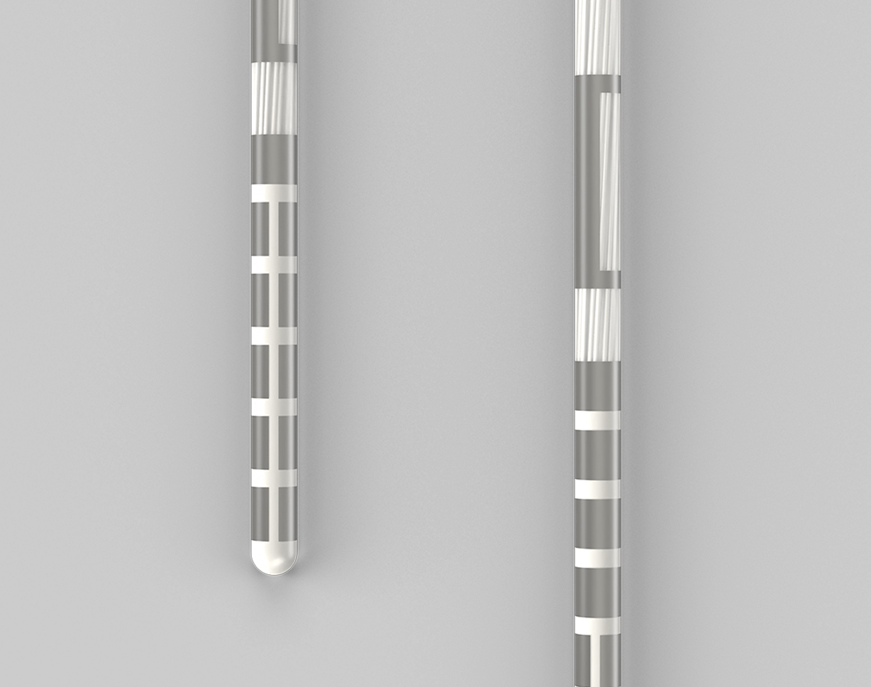 Cartesia X and Cartesia HX DBS leads.