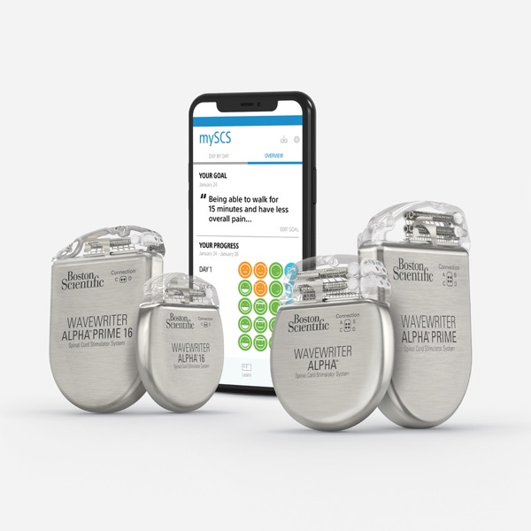 Spinal Cord Stimulator Systems family and mySCS app.