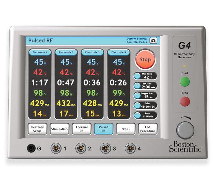 G4 generator for radiofrequency ablation.