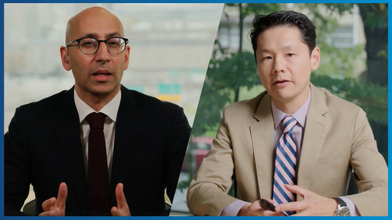 Doctors speaking to camera