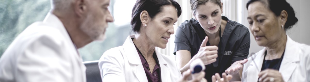 Group of physicians talking.