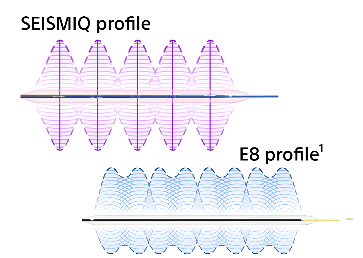 Seismiq profile vs E8 profile comparison.
