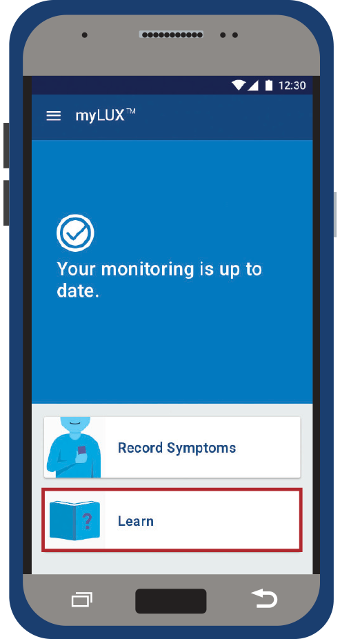 screen prompt with your monitoring is up to date