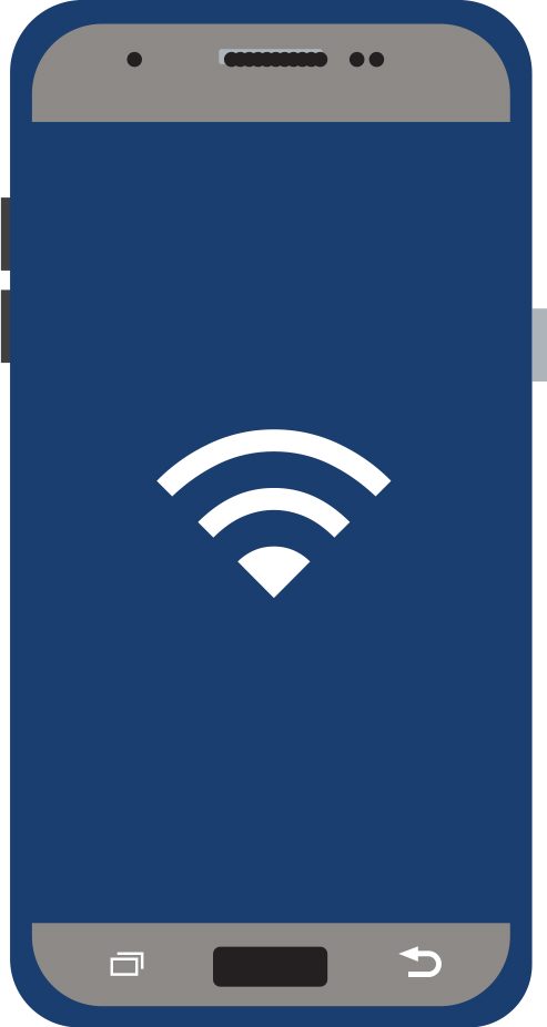 screenshot of wifi logo on phone