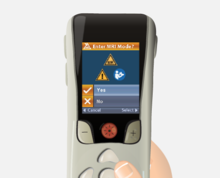 freelink remote control select yes to enter mri mode screen.