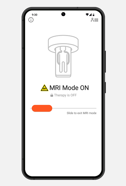 myscs go therapy controller slide mri mode slider to exit mri mode.