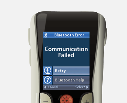 Freelink remote control communication error message.