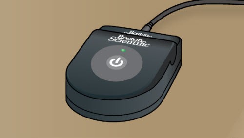Illustration of SCS charger with green light on