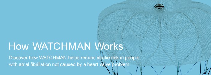 Discover how WATCHMAN helps reduce stroke risk in people with atrial fibrillation not caused by a heart valve problem.