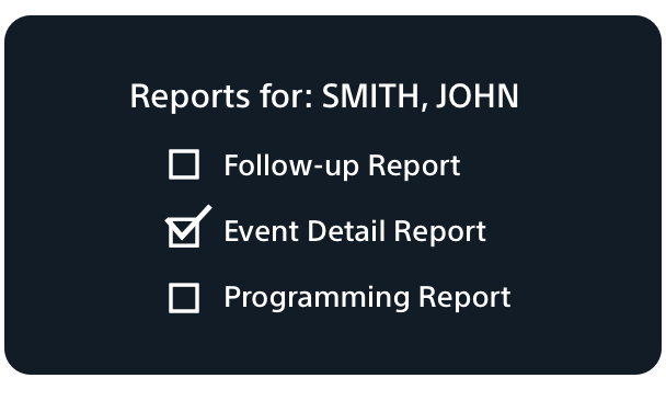 Customizable reports