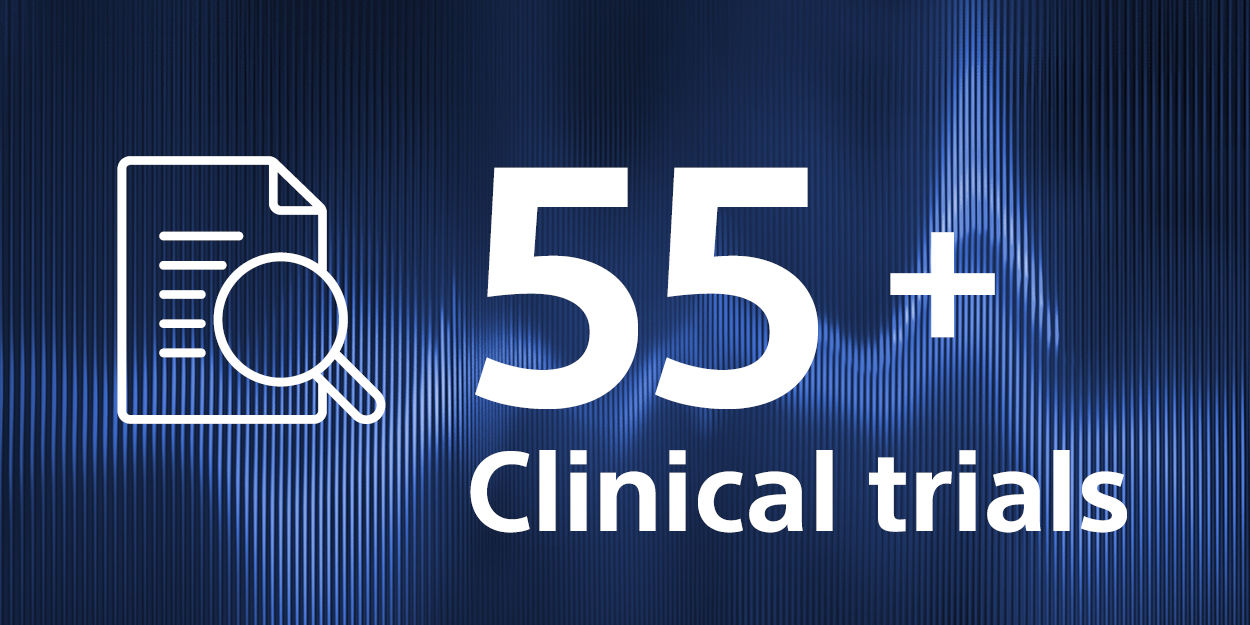 55 clinical trials