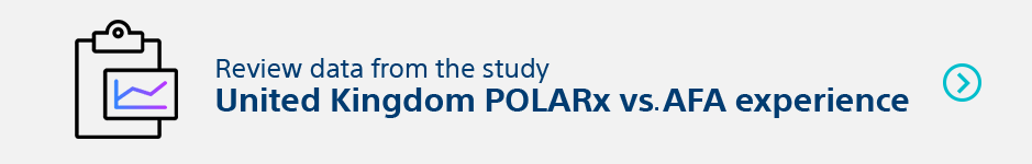 Review data from the study United Kingdom POLARx versus AFA experience
