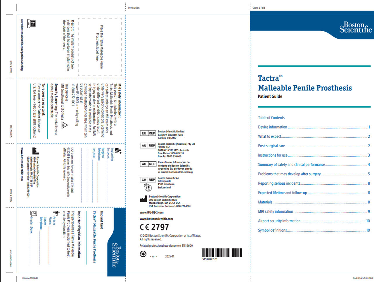 Tactra Penile Prosthesis Patient Guide