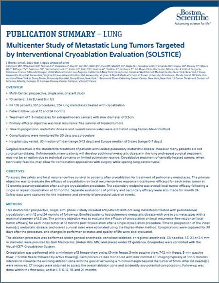 PDF SOLSTICE publication summary