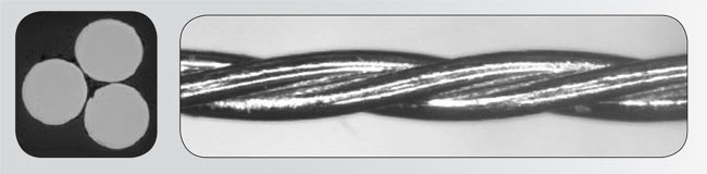 Photo of the braided wire pattern 