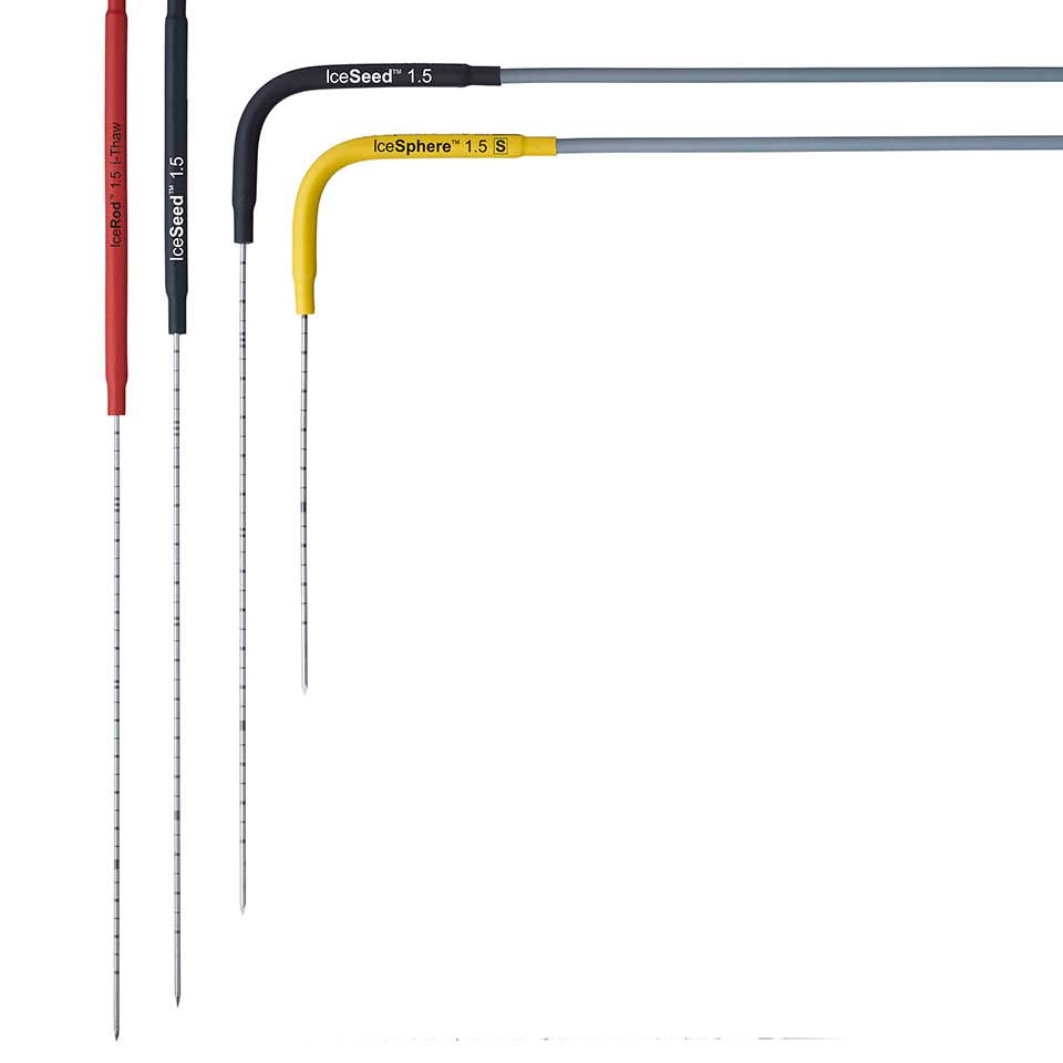 IceRod CX, IceSeed CX, and IceSphere 1p5CX Needles.