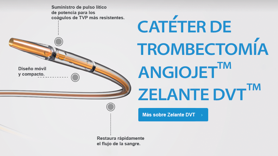 Explore el catéter de trombectomía AngioJet™ ZelanteDVT™