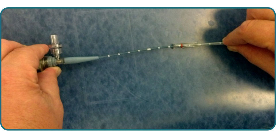 Catéter para toma de imágenes coronarias OptiCross