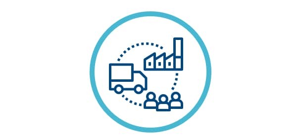 Sustainable Supply Chain Icon