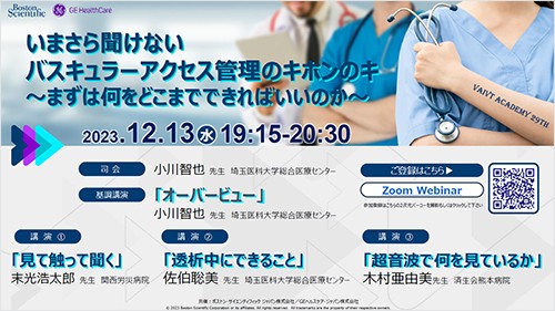 VAIVT Academy 29th   いまさら聞けないバスキュラーアクセス管理のキホンのキ ～まずは何をどこまでできればいいのか～ 