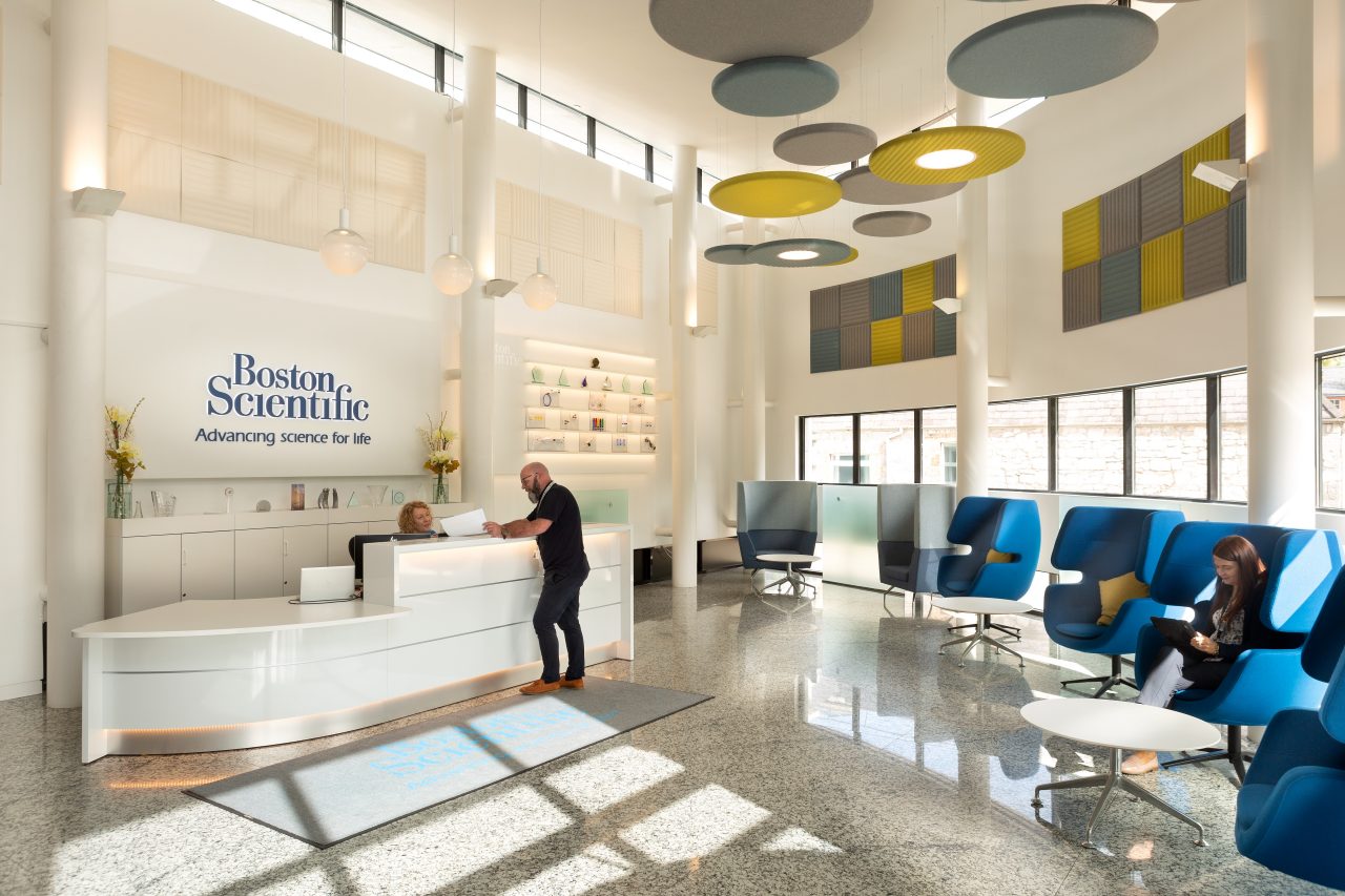 Imagem de recepção de escritório Boston Scientific