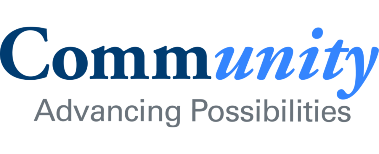 Logo do Community com o slogan 