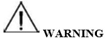 RF Generator warning sign triangle with exclaimation point in the middle.